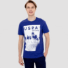 blue polo tshirt