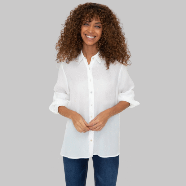 Women's Cream Long Sleeve Shirt