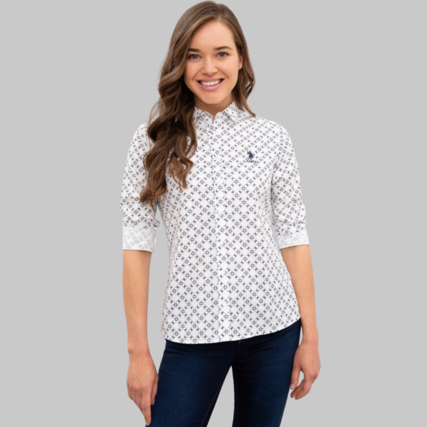 Women's Ecru Long Sleeve Shirt