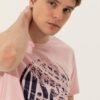 Men's Crew Neck Pink Tshirt