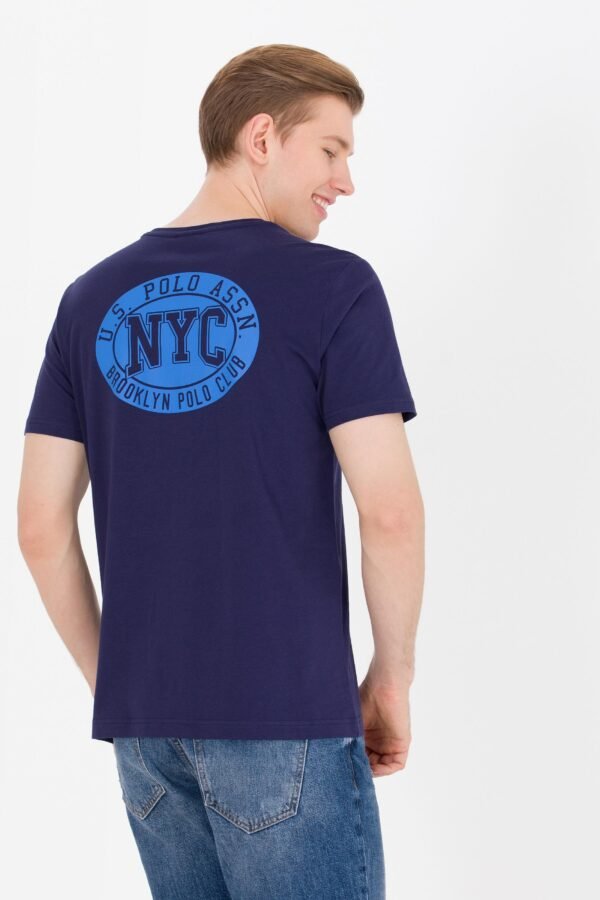 Men's Navy Blue Crew Neck T-Shirt