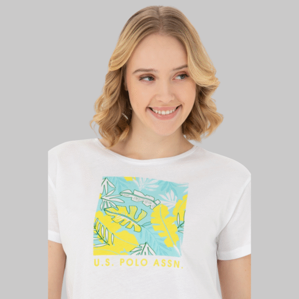 Women's White Crew Neck T-Shirt