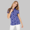 Women's Lilac Polo Neck T-Shirt