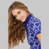 Women's Lilac Polo Neck T-Shirt