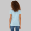 Women's Light Indigo Basic Polo Neck T-Shirt