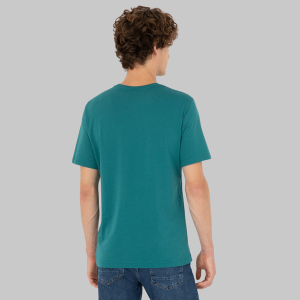 Men's Regular Fit Crew Neck Dark Green Basic