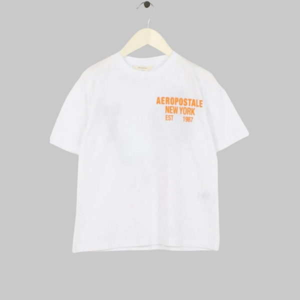 Aeropostale white Crew Neck T-Shirt