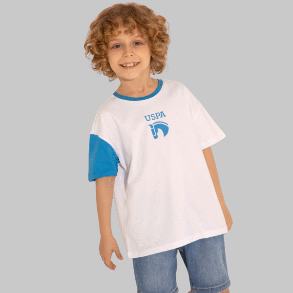 Boy White Crew Neck Oversize T-Shirt