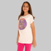 Girls Ecru Crew Neck T-Shirt