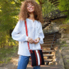 Women's Navy Blue Messenger Bag