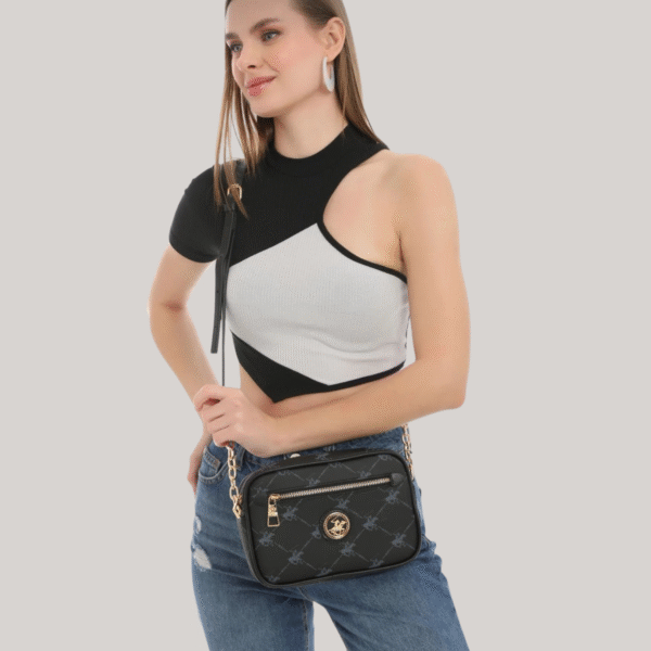 Women's Black Shoulder Bag
