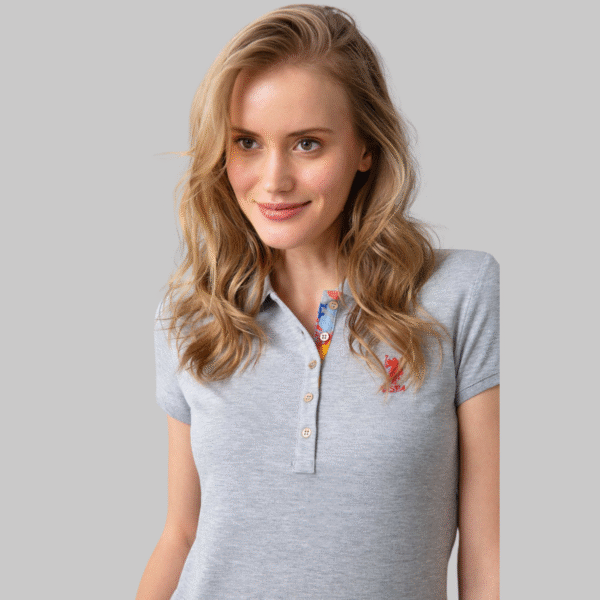 Women's Grey Melange Basic T-Shirt