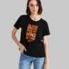 Aeropostale Crew Neck Printed Black Women  T-shirt Nomi