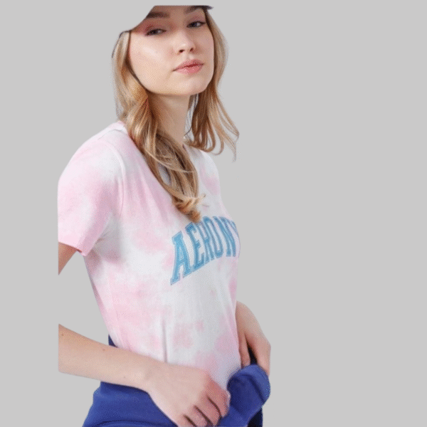Aeropostal Crew Neck Pink Women's T-shirt