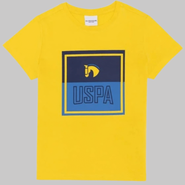 Children's Yellow Crew Neck T-Shirt