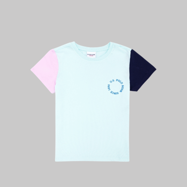 Children's Aqua Green Crew Neck T-Shirt