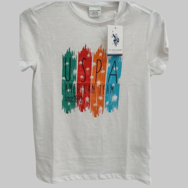 Children's White Crew Neck T-Shirt
