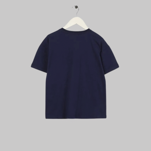 Aeropostale Navy Blue Boy's Crew Neck Oversize Printed T-Shirt
