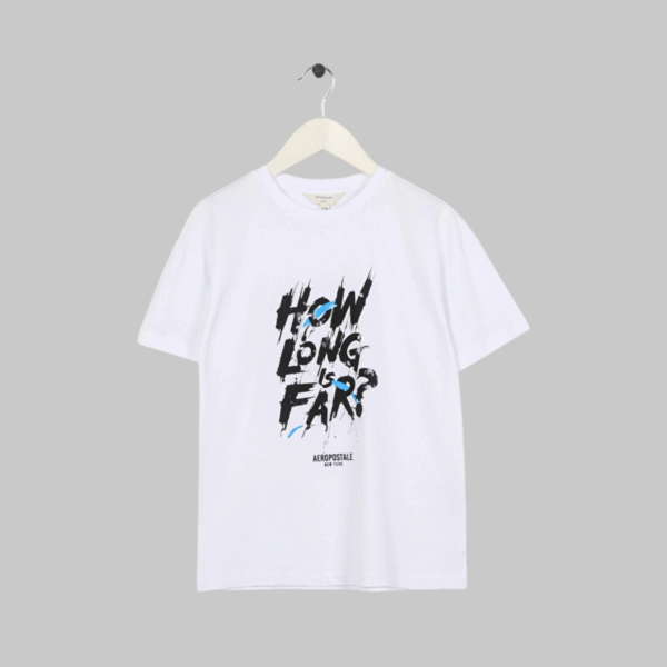 Aeropostale white Crew Neck T-Shirt