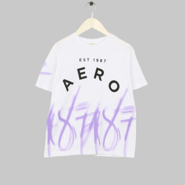 Aeropostale white Crew Neck T-Shirt