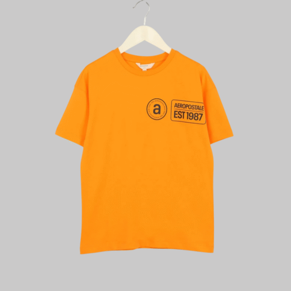Aeropostale Printed Orange Boy T-shirt