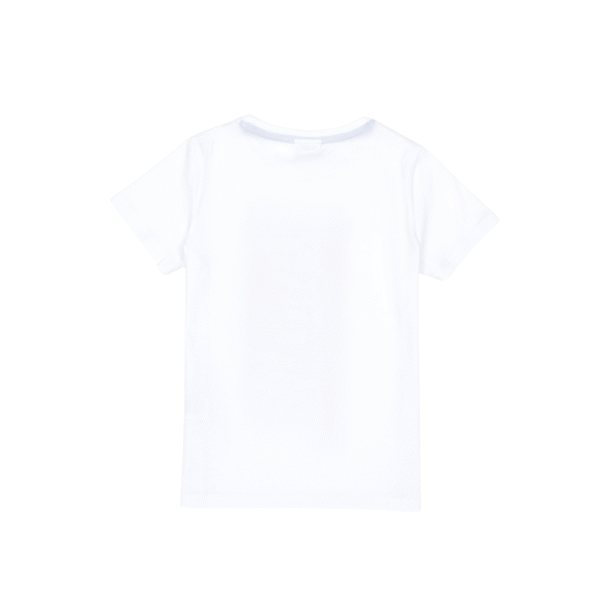 Boy's White Crew Neck T-Shirt