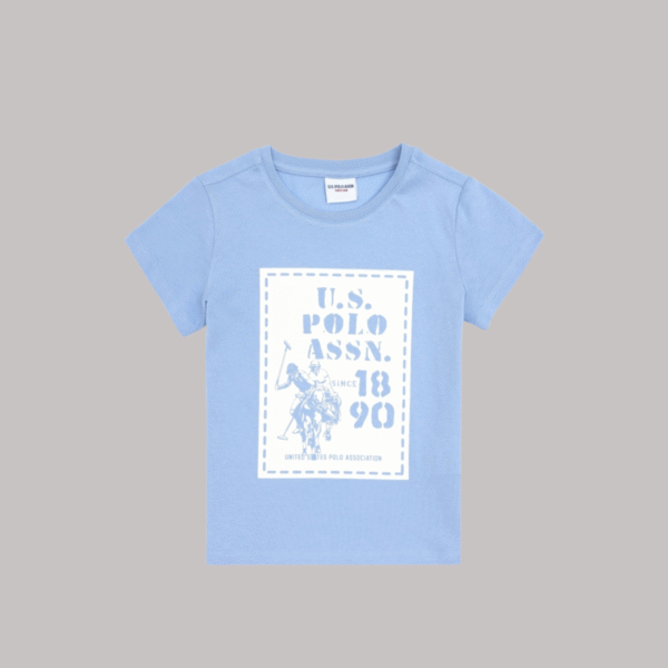 Boy Light Blue Crew Neck T-Shirt