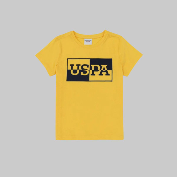 Children's Light Yellow Crew Neck T-Shirt