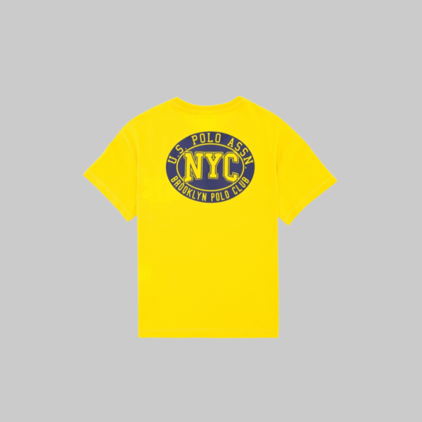 Boy Yellow Oversize Crew Neck T-Shirt