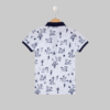 Boy's White Polo Neck T-Shirt