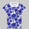 Boy's Blue Polo Neck T-Shirt