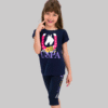 Girl Navy Blue Pajama Set