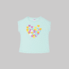 Girl's Water Green T-Shirt