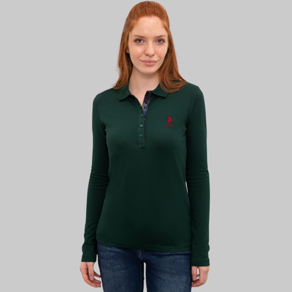 Women's Green Sweatshirt Basic
