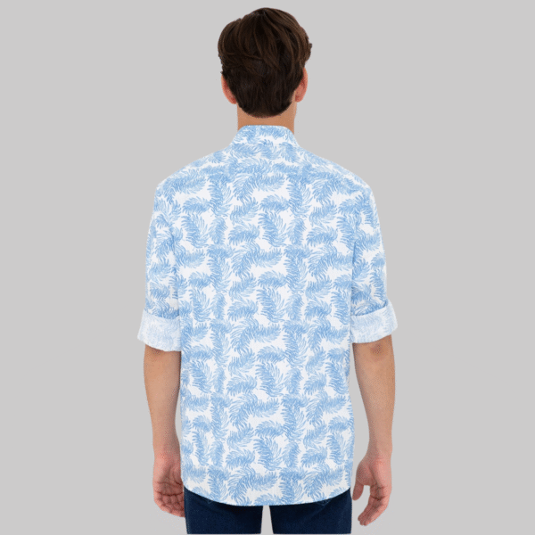 Men's Blue Long Sleeve Shirt