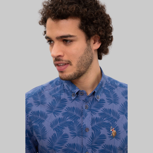 Men's Navy Blue Shirt Long Sleeve