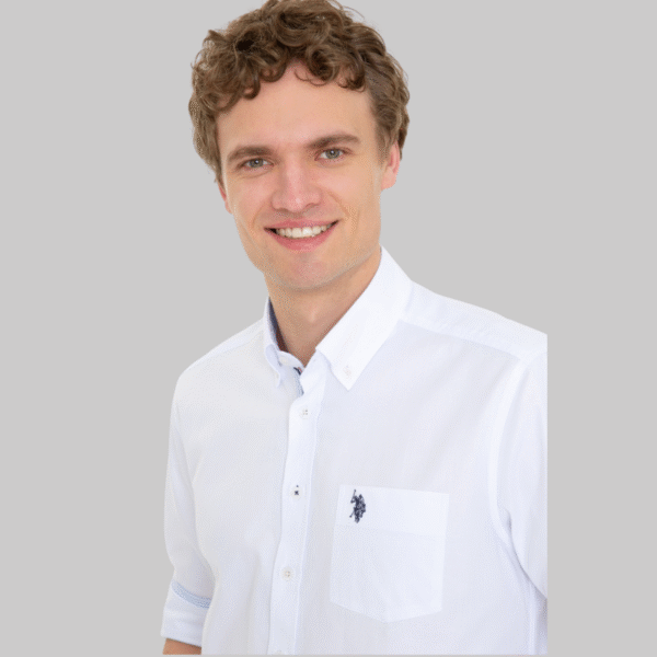 Men's White Long Sleeve Shirt