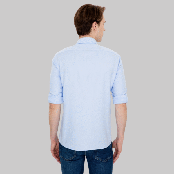 Men's Light Blue Long Sleeve Shirt