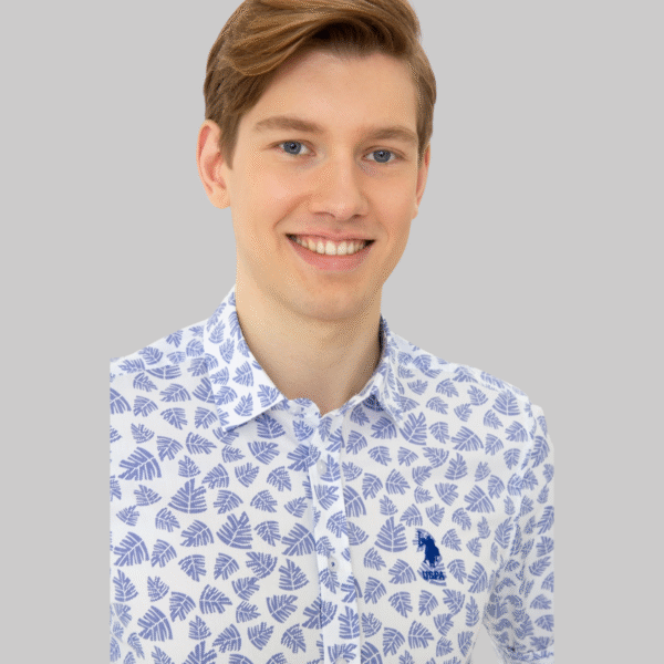 Men's Blue Long Sleeve Shirt
