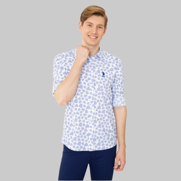 Men's Blue Long Sleeve Shirt