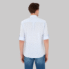 Men's Linen Look Light Blue Basic Shirt