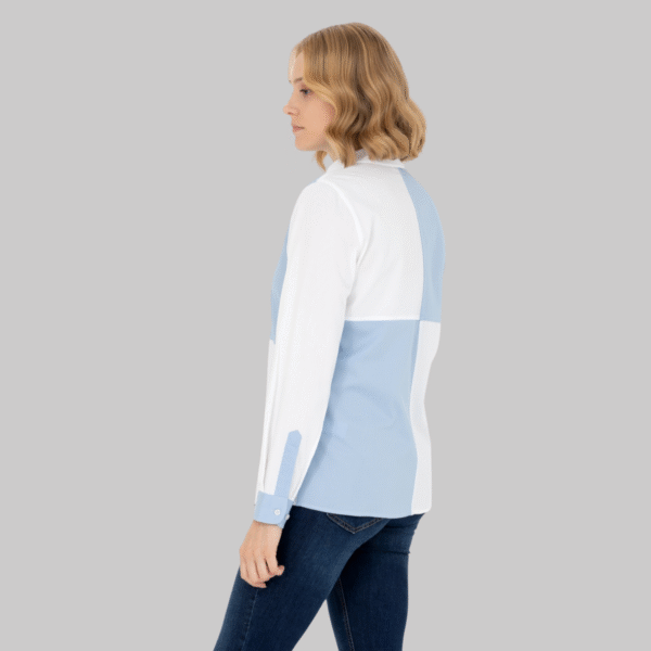 Women's Blue Long Sleeve Shirt