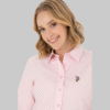 Women's Pink Long Sleeve Basic Shirt