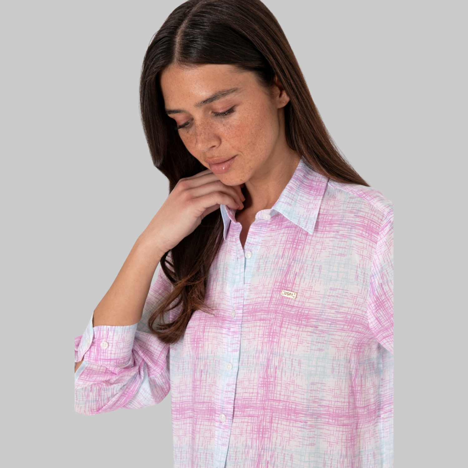Women's Purple Long Sleeve Shirt