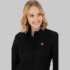 Women's Black Long Sleeve Basic Shirt