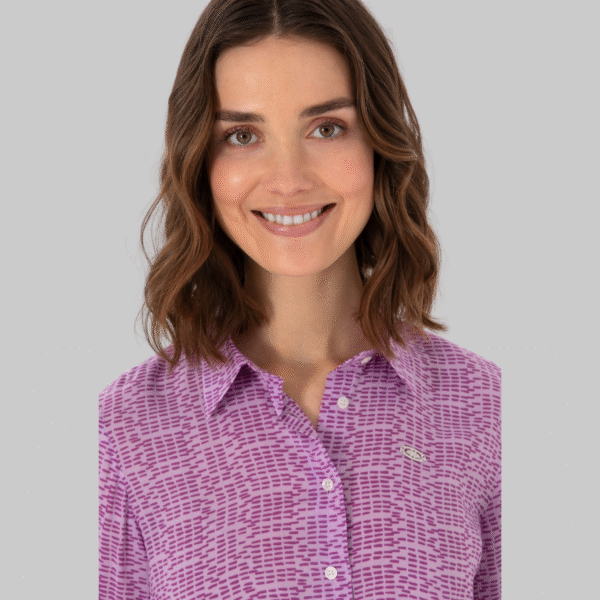 Women's Purple Long Sleeve Shirt