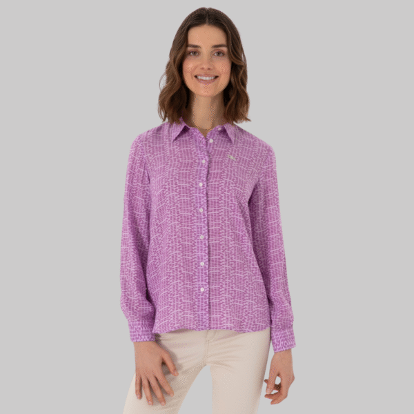 Women's Purple Long Sleeve Shirt