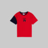Boy's Red Oversize Crew Neck T-Shirt
