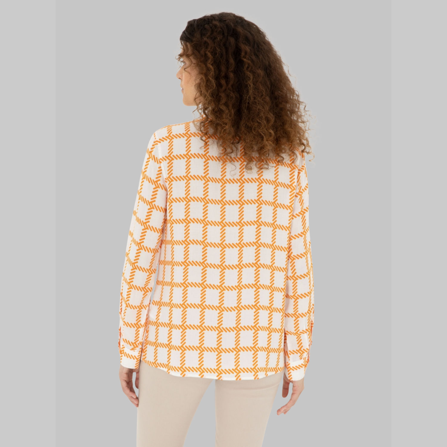 Women's Orange Long Sleeve Shirt