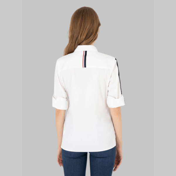 Women's White Long Sleeve Shirt